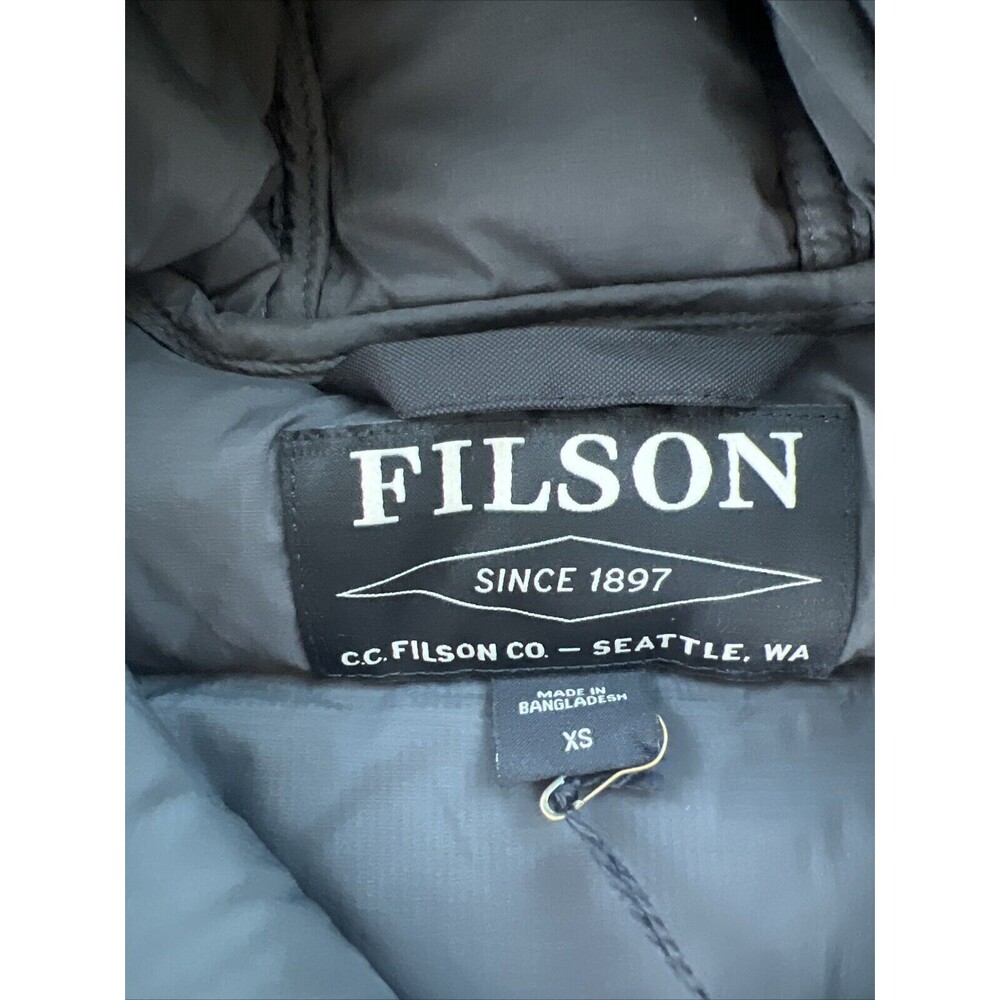 Filson Women's Goose Down‎ Featherweight 700 Hooded Puffer Parka Size XS $295 - Picture 6 of 7
